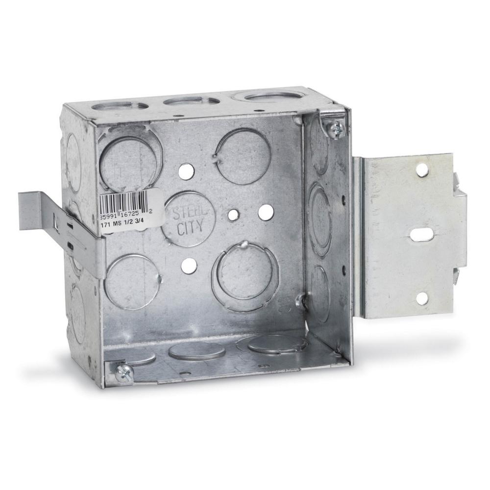 Wall box Boxes & Brackets Electrical Boxes, Conduit & Fittings The Home Depot