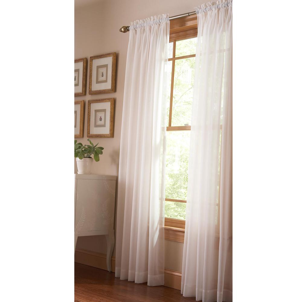 Martha Living Fine Sheer Window Panel In Heavy Cream 60 Fine Sheer Window Panel In Heavy Cream 60 W X 84 L