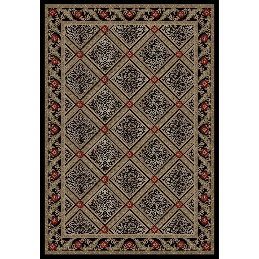 Animal Print Area Rugs The Home Depot Imperial Diamond Leopard Black 5 Ft 3 In X 7