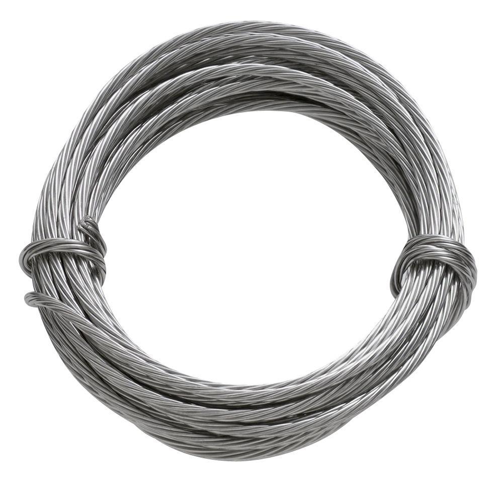 OOK 9 ft. 100 lb. Stainless Steel Hanging Wire50116 The Home Depot