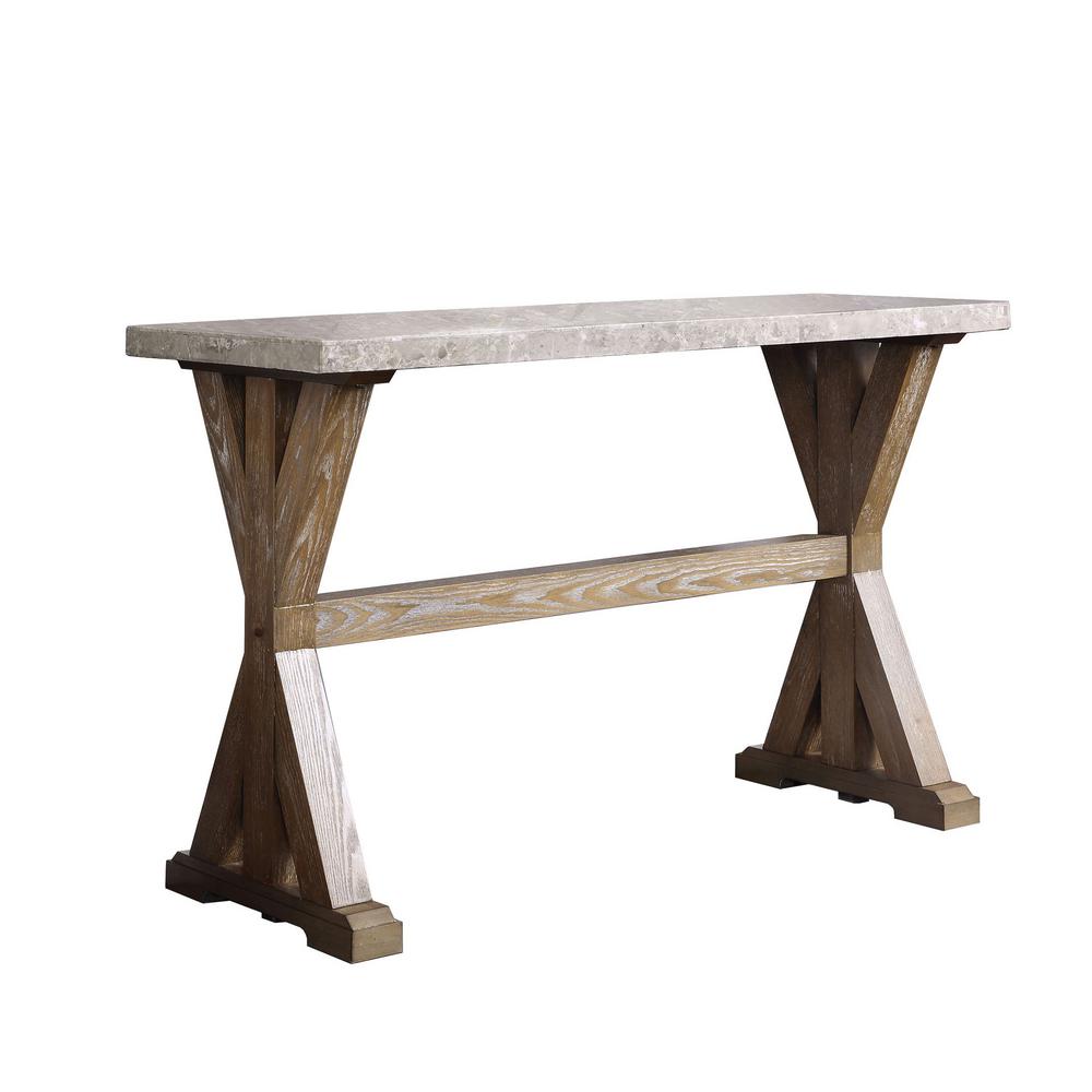 Furniture Of America Landon Natural Marble Top Sofa Table Furniture Of America Landon Natural Marble Top Sofa Table