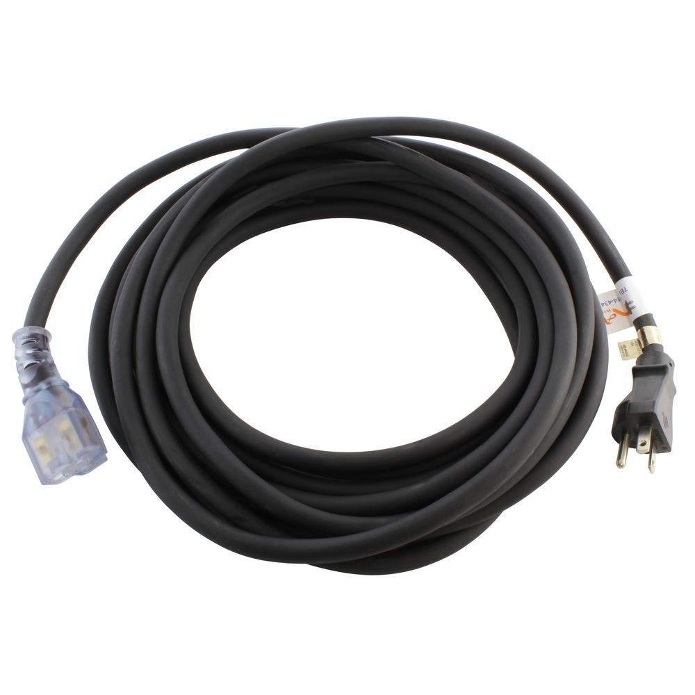 10 Ft 12//3 SJO Power Cord with NEMA 6-20P 250V 20 Amp Straight Blade Plug