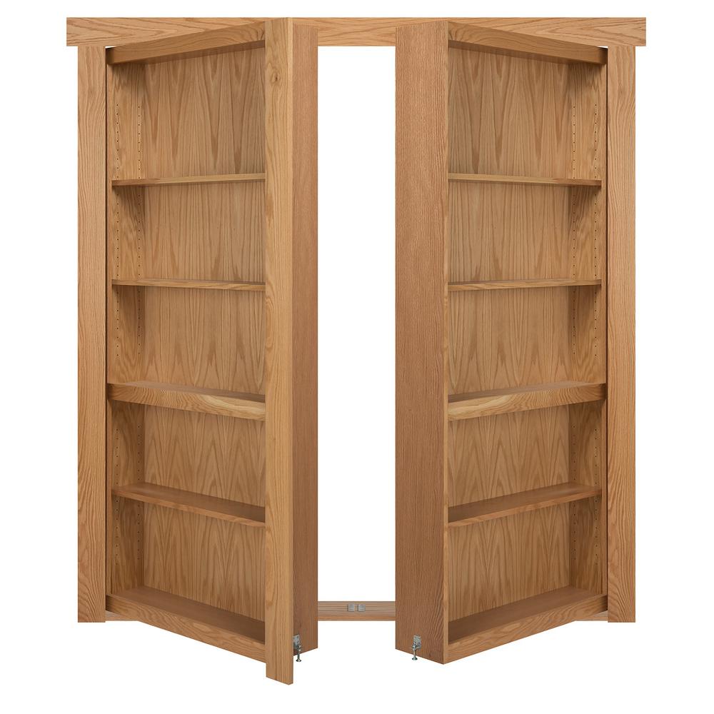 The Murphy Door 72 In X 80 In Flush Mount Assembled Oak Natural