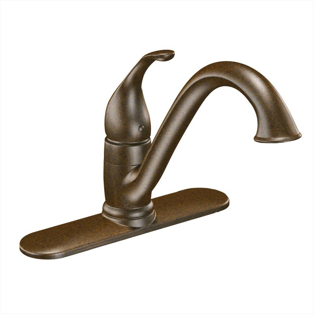 MOEN Camerist Single-Handle Standard Kitchen Faucet in Oil Rubbed Bronze