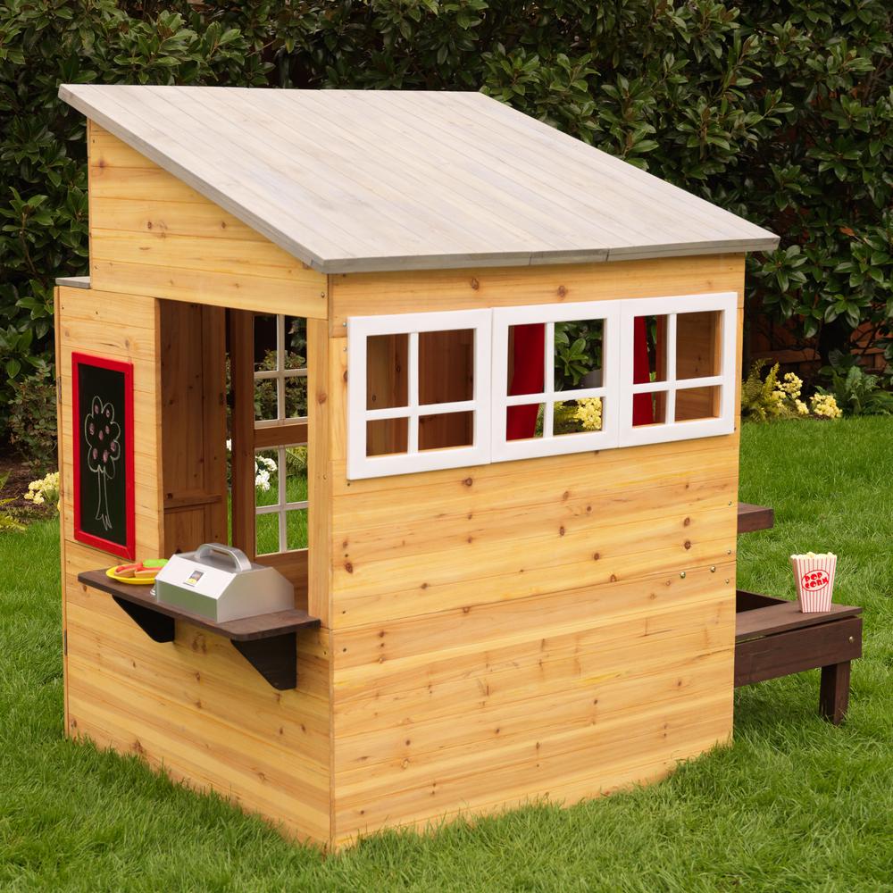 Kidkraft Modern Outdoor Playhouse 00182 The Home Depot