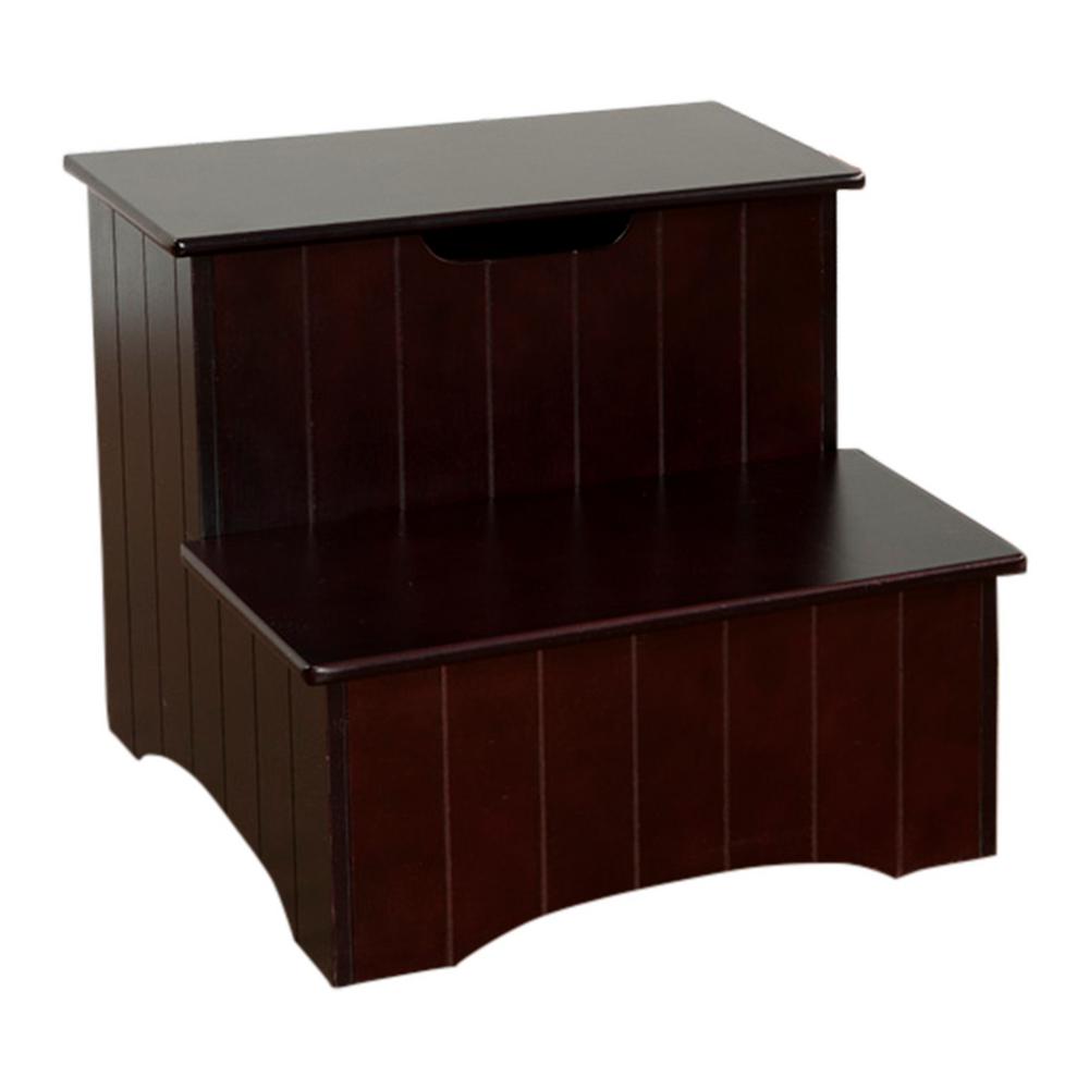 Kings Brand Furniture 2 Step Cherry Wood Stool With Kings Brand Furniture 2 Step Cherry Wood Stool With