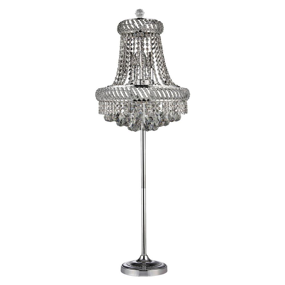 Clear Warehouse Of Floor Lamps The Home Depot Chrome Indoor Floor Lamp With Foot Switch