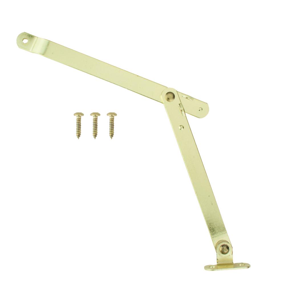 Everbilt Bright Brass Lid Support Left Hand Hinges 19834 The
