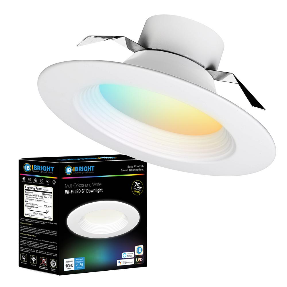 Ibright 6 In 2700k 6500k Tunable Smart Wifi Dimmable Recessed 2700k 6500k Tunable Smart Wifi
