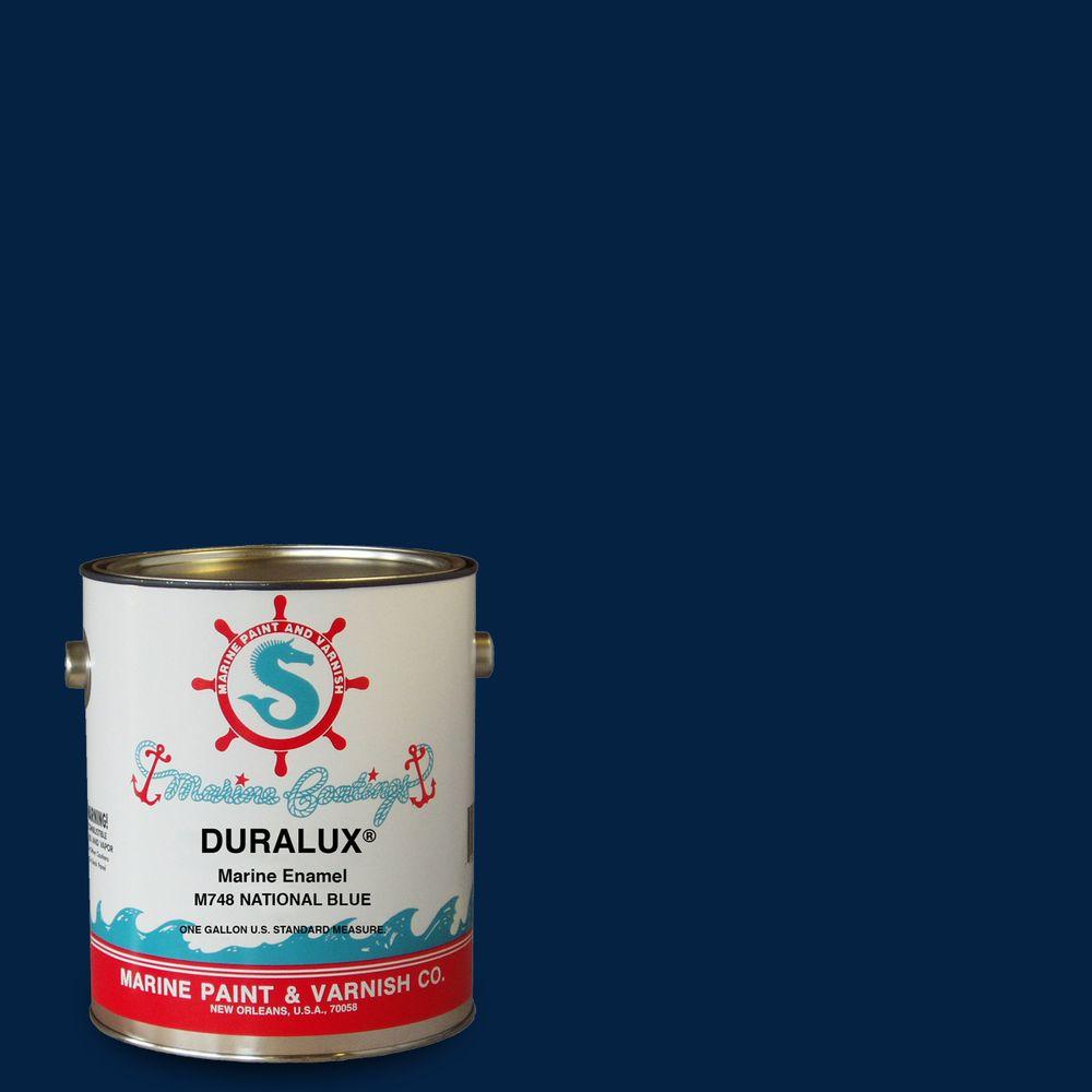 Duralux Marine Paint 1 gal. National Blue Marine EnamelM7481 The Home Depot