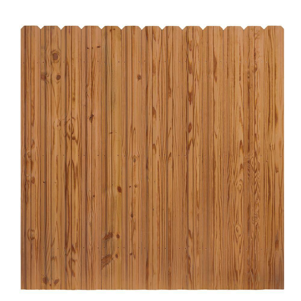Outdoor Essentials 6 Ft X 6 Ft Pressure Treated Cedar Tone Moulded Wood Unassembled Fence Panel Kit 162523 The Home Depot