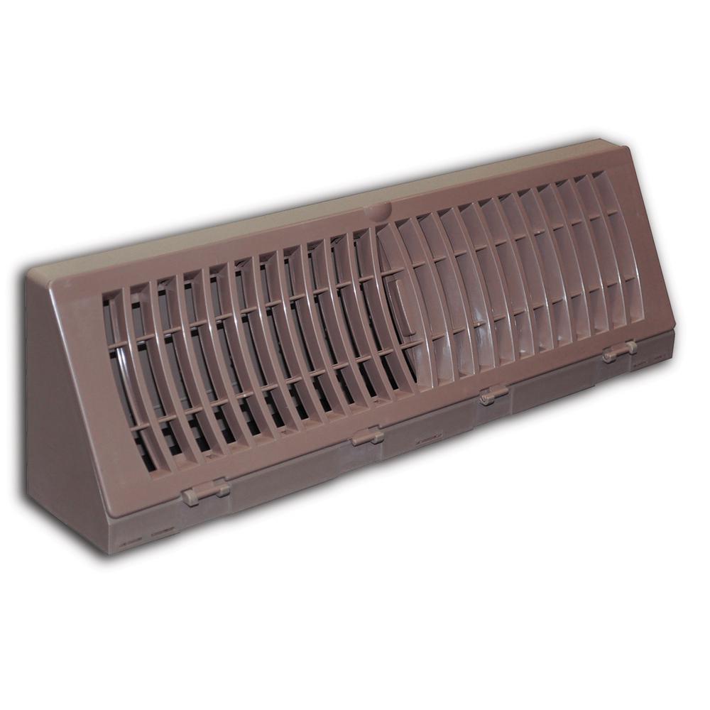 Everbilt 18 in. Brown Plastic Baseboard Diffuser SupplyE118SBP The