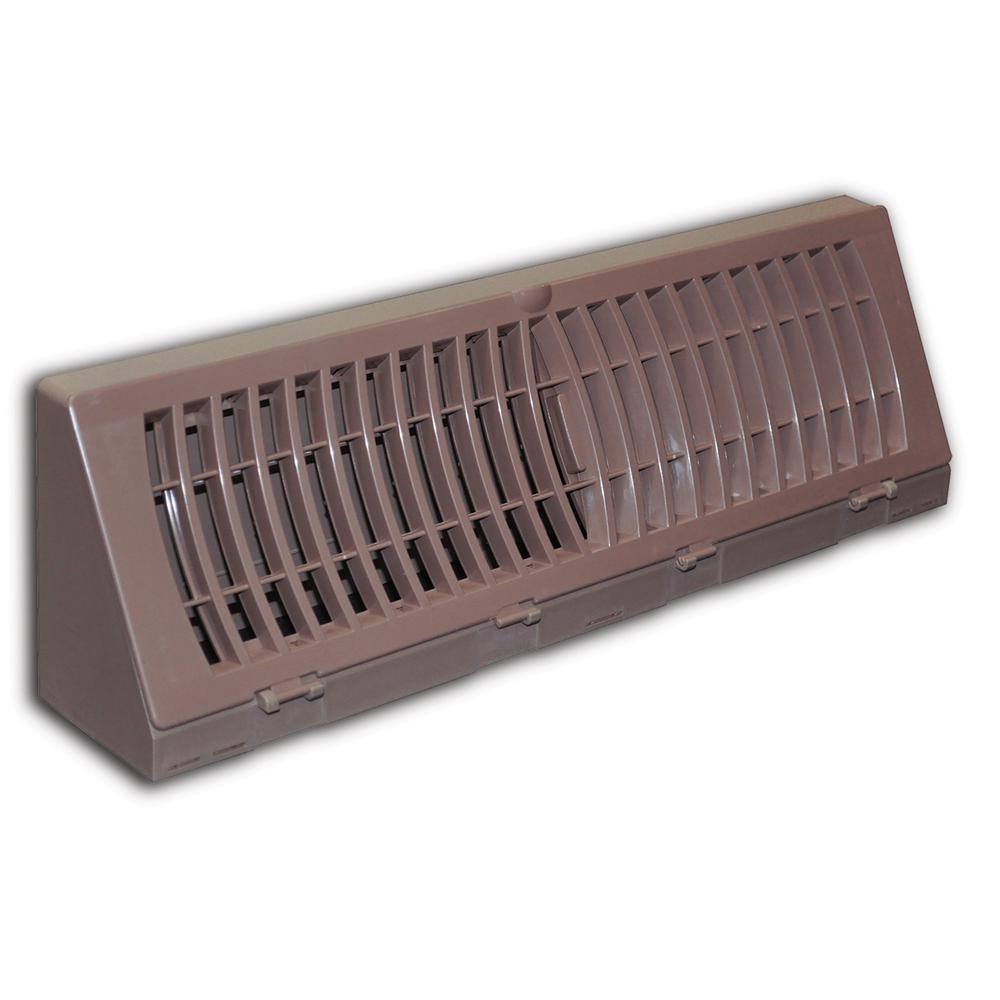 baseboard diffuser brown plastic supply everbilt grilles registers pack hvac triangle depot