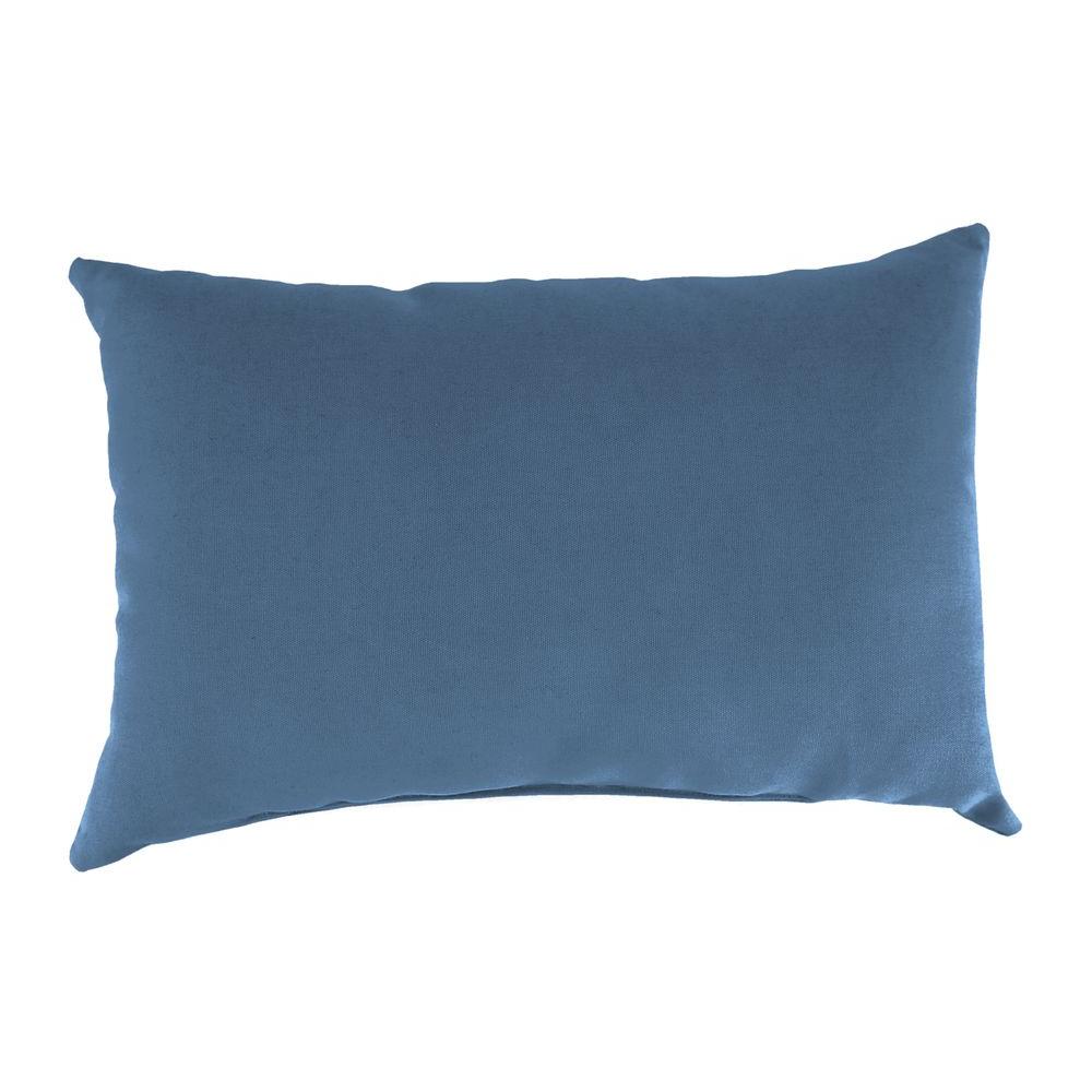 Jordan Manufacturing Sunbrella 9 In X 22 Canvas Sapphire Blue Jordan Manufacturing Sunbrella 9 In X 22 Canvas Sapphire Blue Lumbar Outdoor Pillow