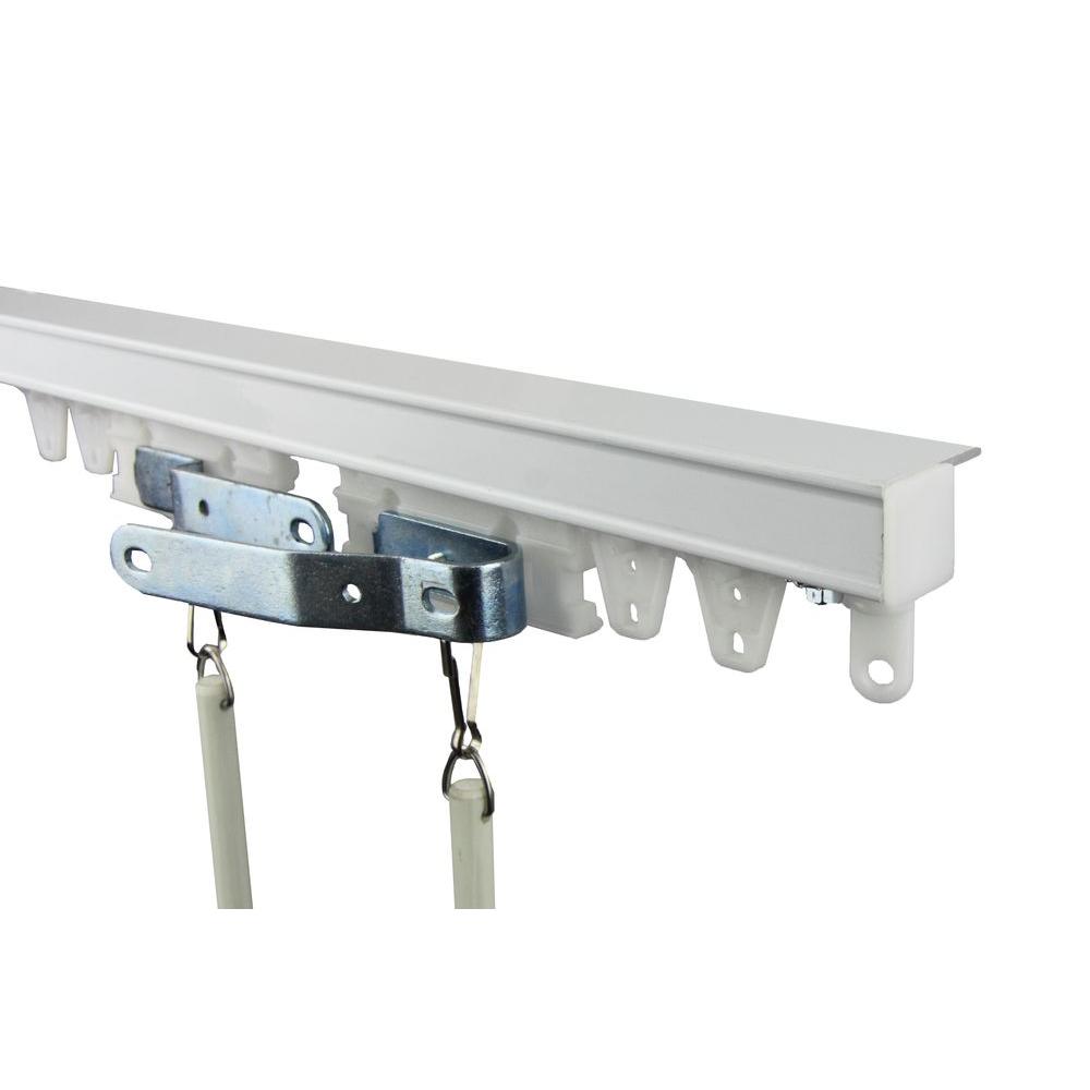 Rod Desyne 60 In Commercial Ceiling Track Kit Tk5c The Home Depot Commercial Ceiling Track Kit