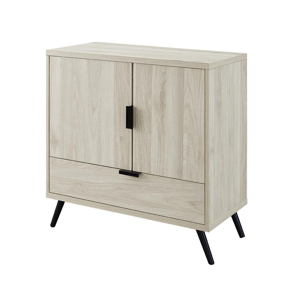 Welwick Designs 30 in. Birch 2-Door, 1-Drawer Accent Cabinet-HD8539 ...