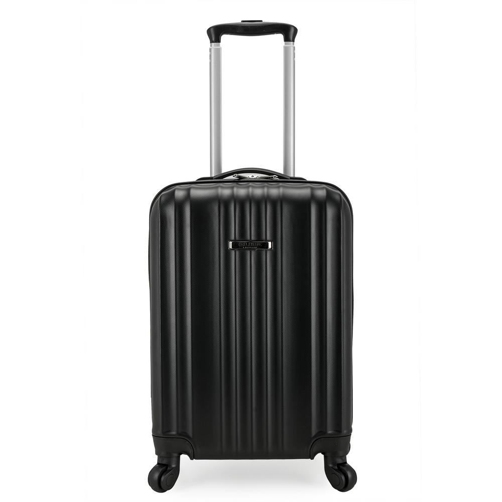 black hard carry on suitcase