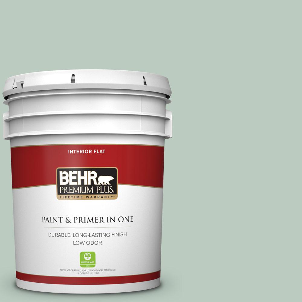 Best Buy Behr Premium Plus 5 Gal Qe 42 Antiqued Aqua Flat