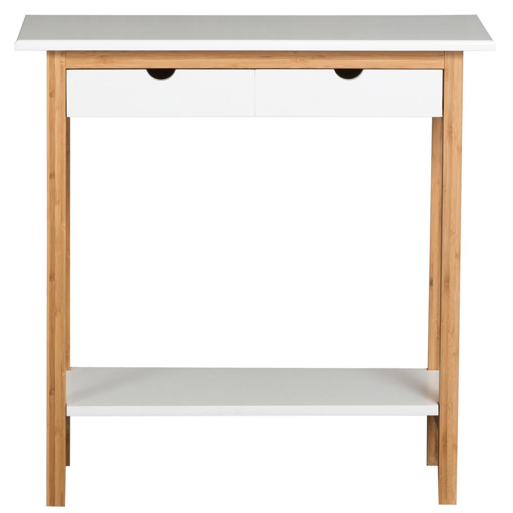 White 2 Drawer Console Table White 2 Drawer Console Table