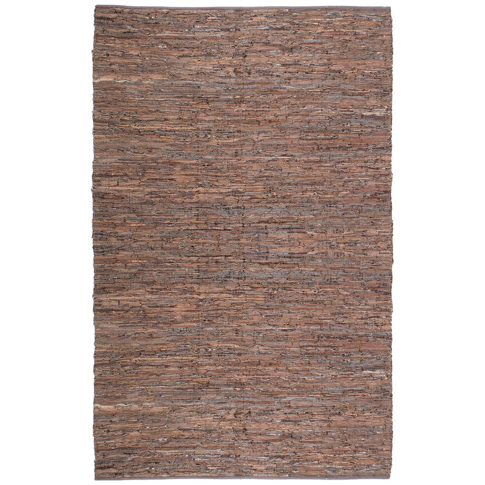 UPC 692789803097 product image for Brown Leather 5 ft. x 8 ft. Area Rug | upcitemdb.com