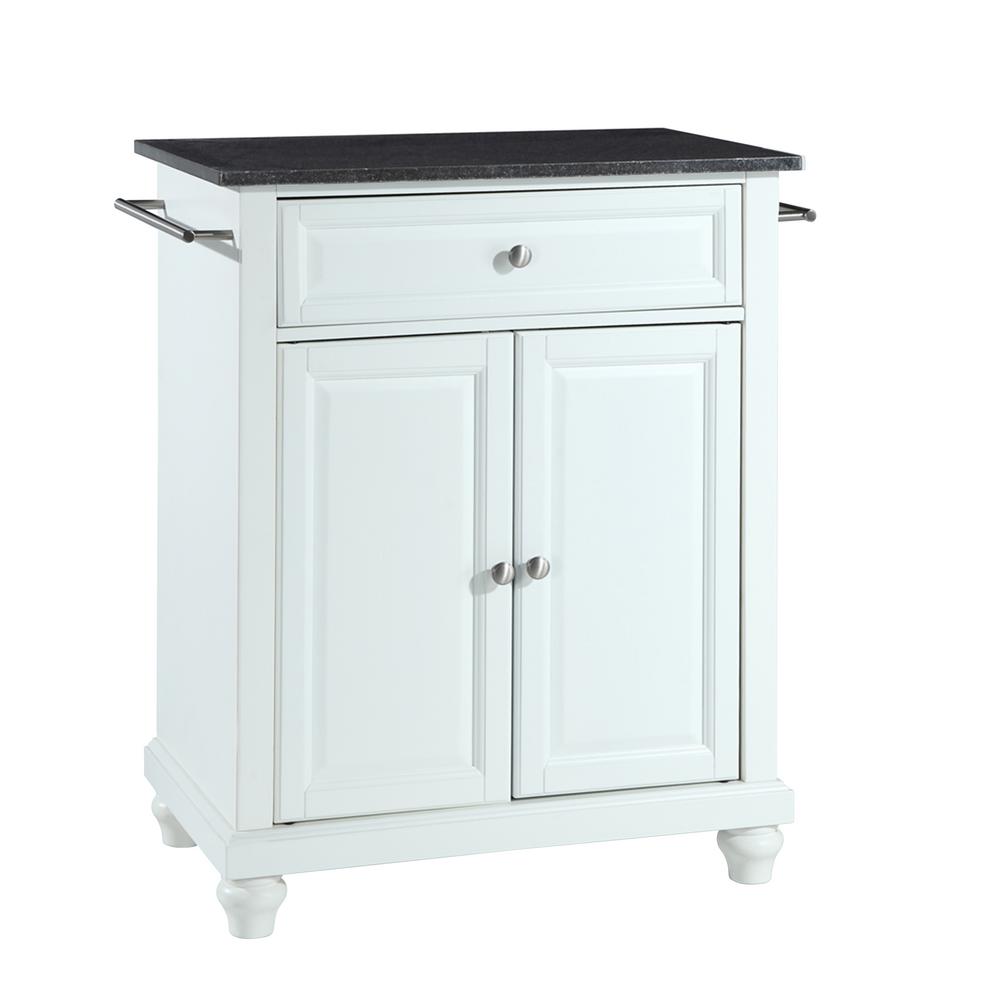 CROSLEY FURNITURE Lafayette Cherry Portable Kitchen Island with Granite