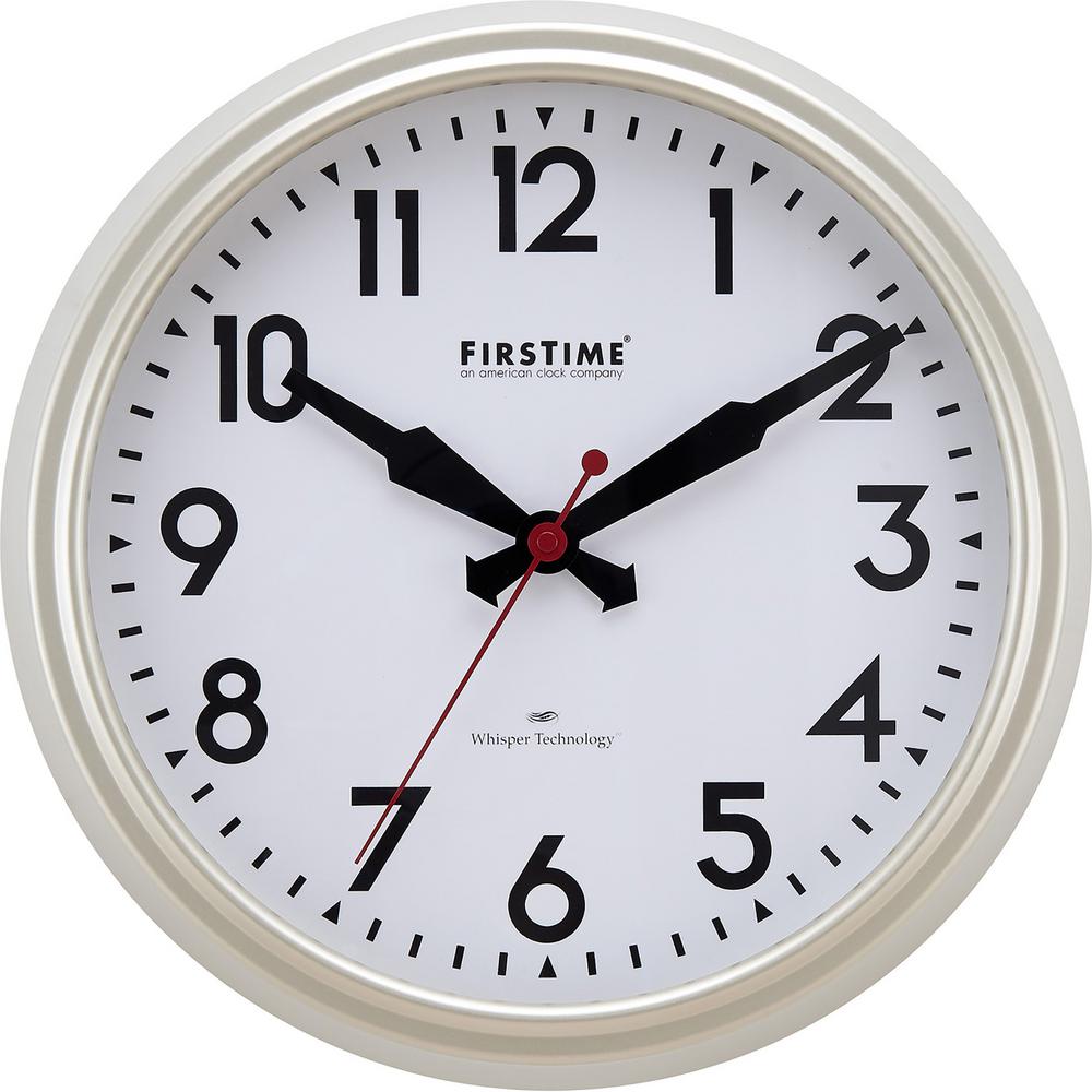 FirsTime & Co. Champagne Victor Modern Whisper Clock31170 The Home Depot