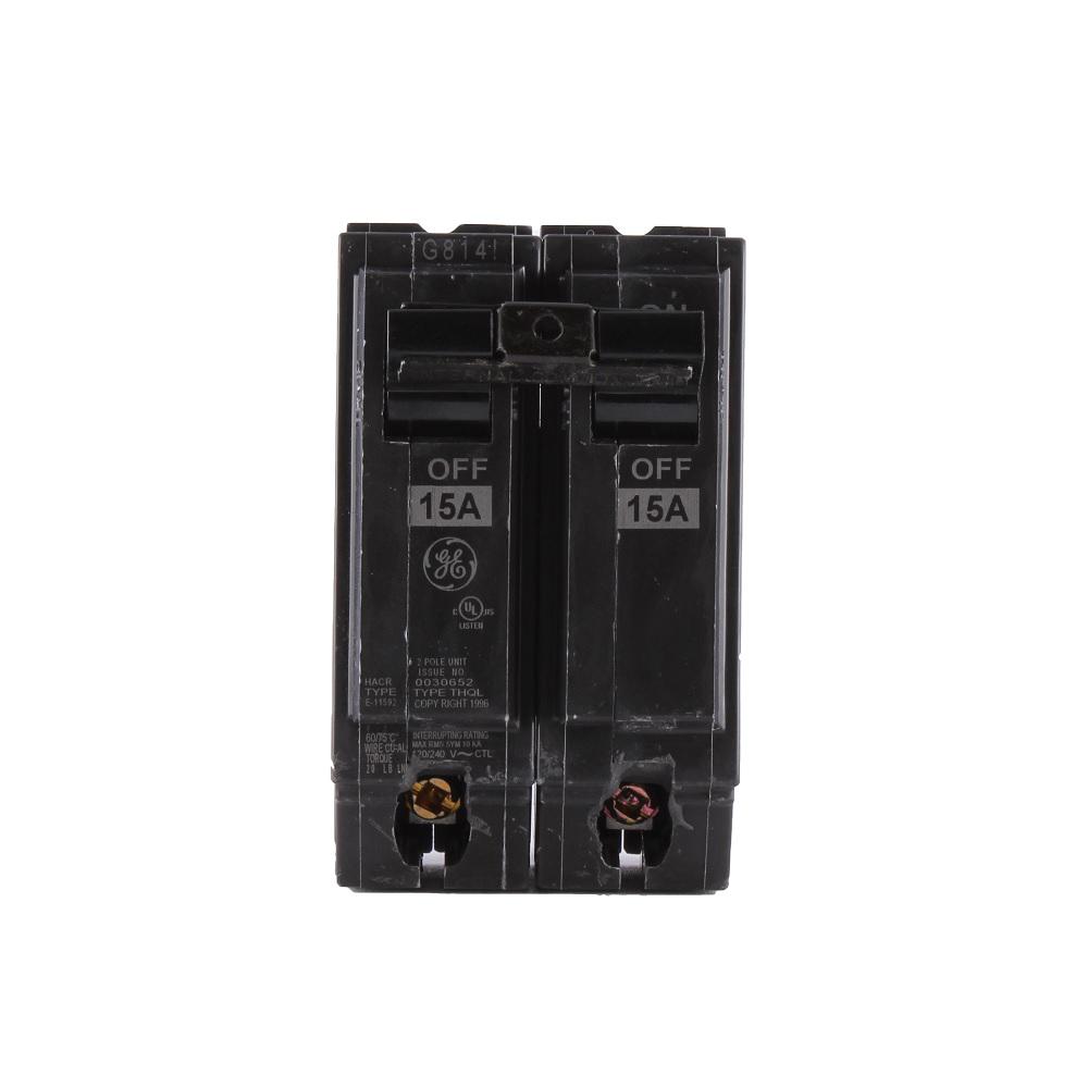 1-Pole 15-Amp Thin View Pack Connecticut Electric GE THQP115 Circuit Breaker