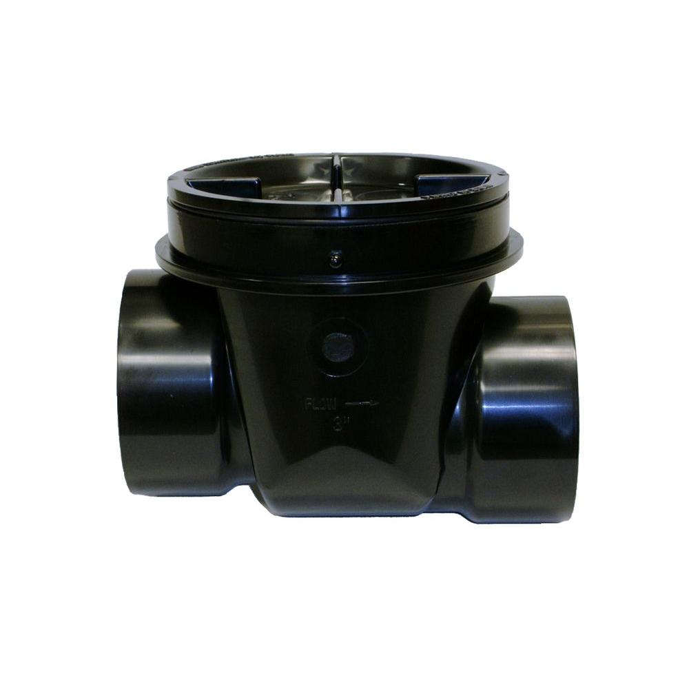 ABS BACKWATER VALVE 3 in Air Admittance Hub X Hub Solvent Welded ...