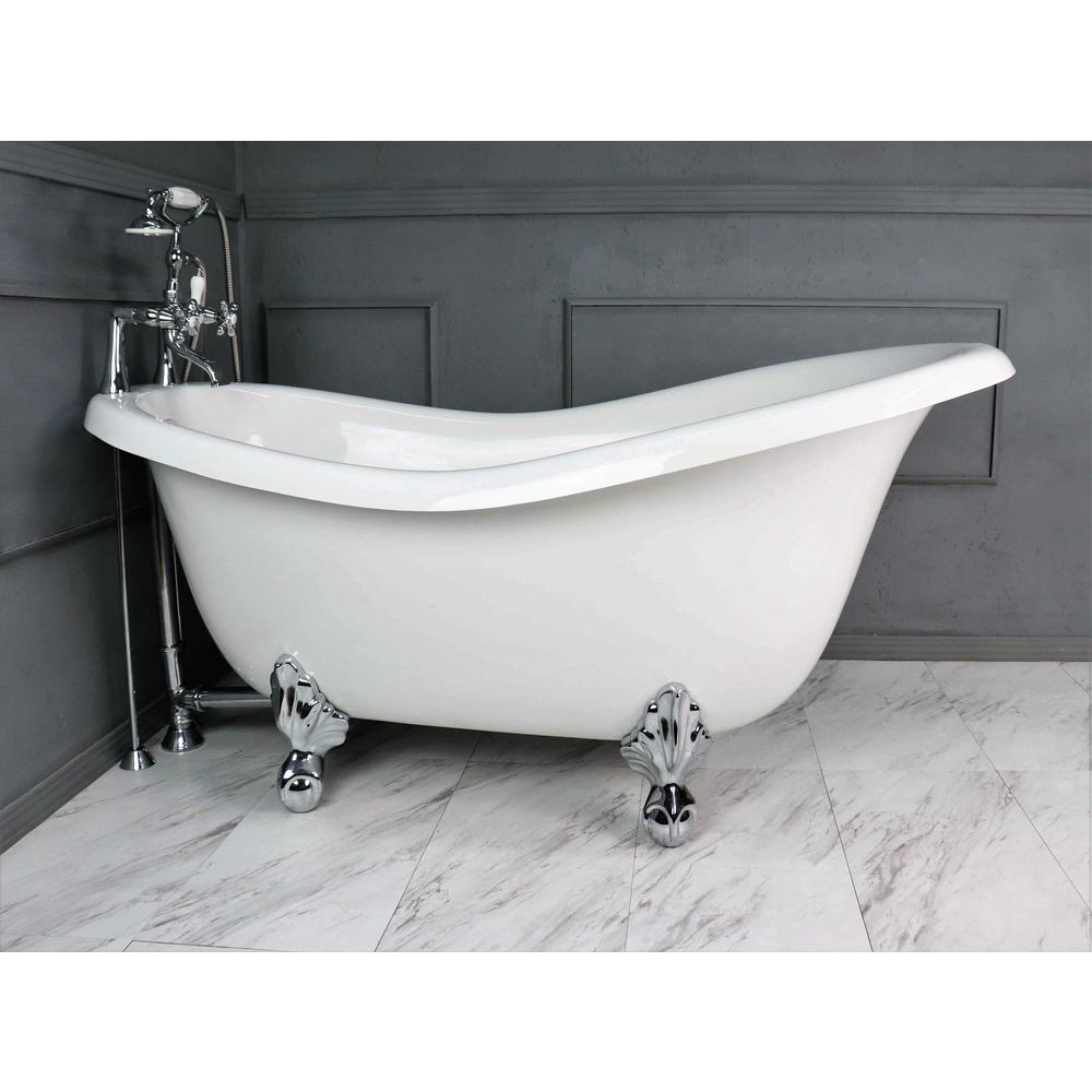 60 inch clawfoot bathtubs