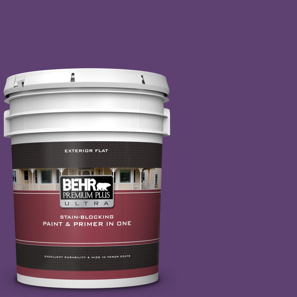 Behr Premium Plus Ultra 5 Gal S G 670 Deep Violet Flat Exterior S G 670 Deep Violet Flat Exterior Paint