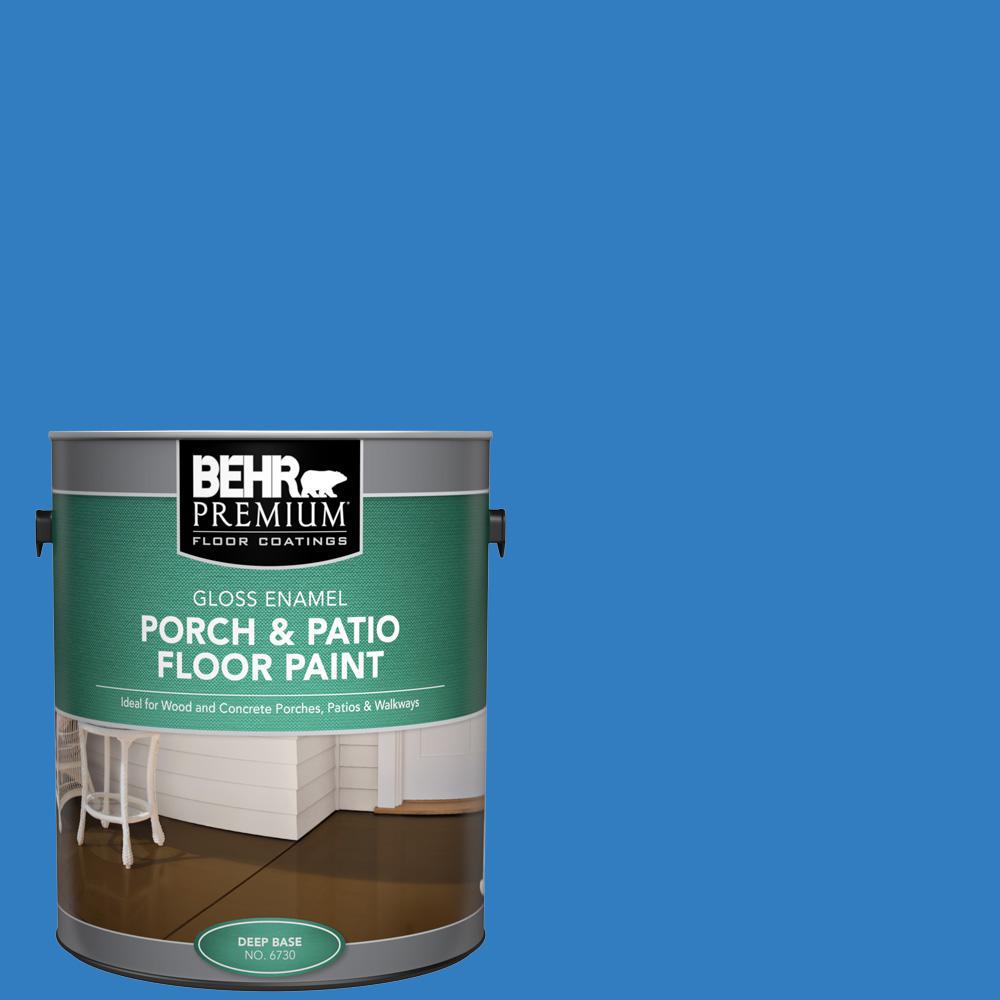 Behr Premium 1 Gal Pfc 51 Nautical Blue Low Lustre Enamel