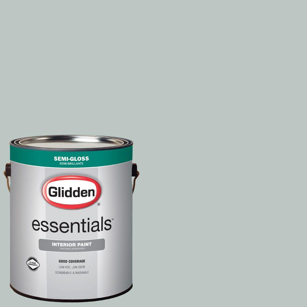 Glidden Essentials 1 Gal Hdgcn19 Icy Teal Semi Gloss Interior Hdgcn19 Icy Teal Semi Gloss Interior Paint