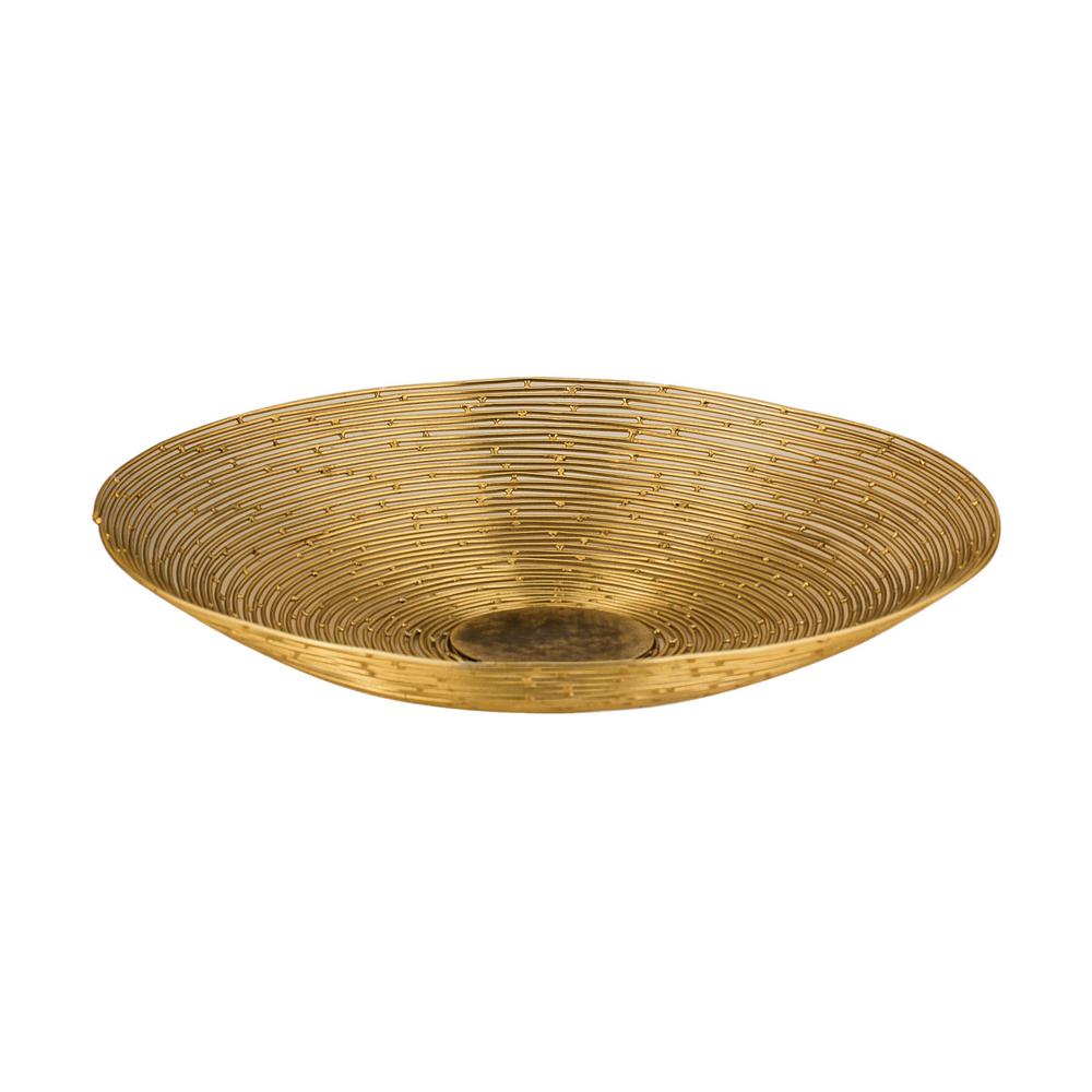 Titan Lighting Gold Spray Small Decorative Bowl In Gold Tn 891895