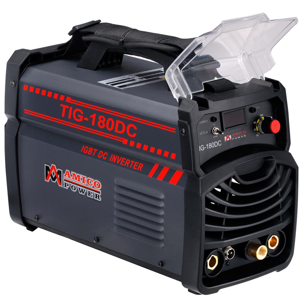 Amico TIG-180DC 180 Amp TIG Torch//Arc//Stick DC Inverter Welder Dual Voltage IGBT Welding