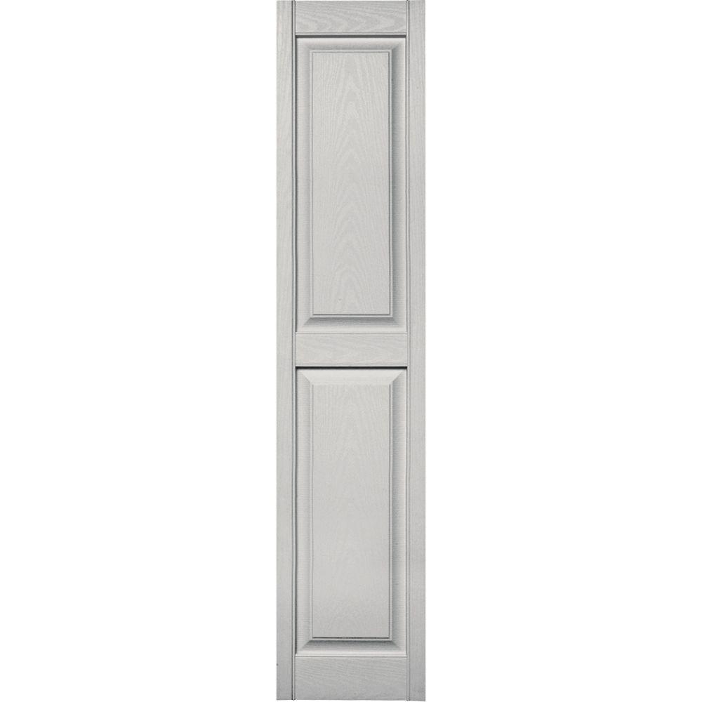 Builders Edge 15 in. x 71 in. Raised Panel Vinyl Exterior Shutters ... Builders Edge 15 in. x 71 in. Raised Panel Vinyl Exterior Shutters ...