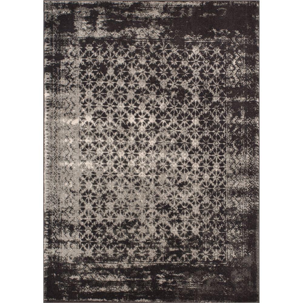 Gray Well Woven Area Rugs The Home Depot Sydney Vintage Manchester Grey 8 Ft X 11 Modern Distressed Area Rug
