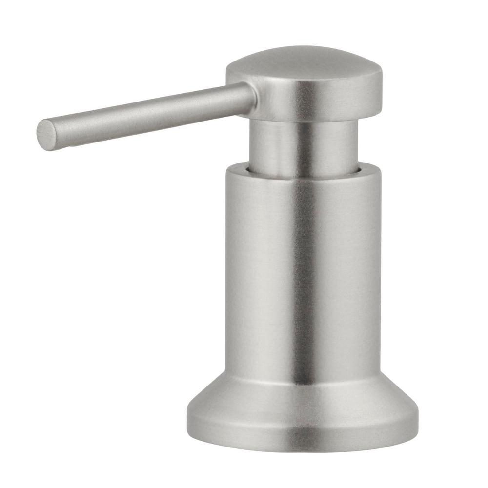 MOEN Soap Dispenser In Spot Resist Stainless 3942SRS The Home Depot   Spot Resist Stainless Moen Soap Lotion Dispensers 3942srs 64 300 