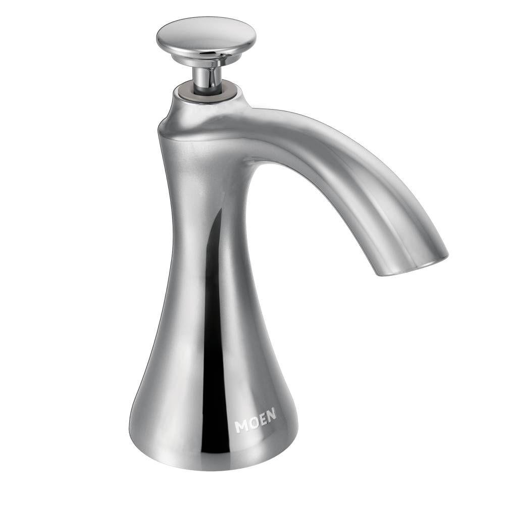 MOEN Transitional Soap Dispenser in Chrome-S3946C - The ...