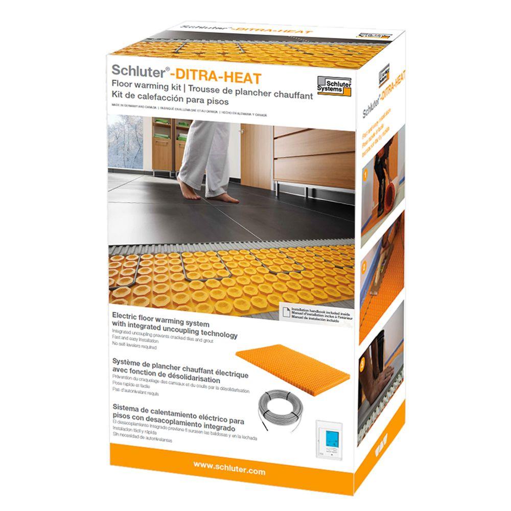 Schluter Ditra Heat 43 1 Sq Ft Electric Flooring Warming Kit