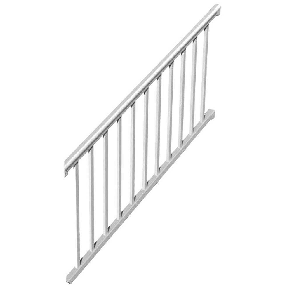 RDI 6 ft. x 36 in. 32° to 38° Vinyl Titan Pro Stair Rail Kit with 1-1/4 ...