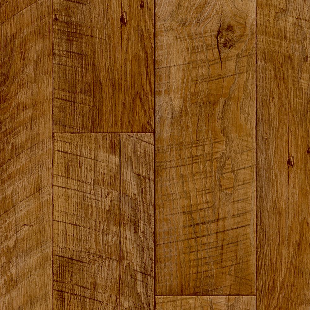 TrafficMASTER Saw Cut Plank Natural 13.2 ft. Wide x Your Choice Length Residential Vinyl Sheet