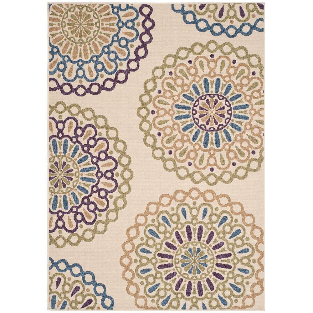 Safavieh Veranda Cream Green 8 Ft X 11 Indoor Outdoor Area Rug Veranda Cream Green 8 Ft X 11 Indoor Outdoor Area Rug
