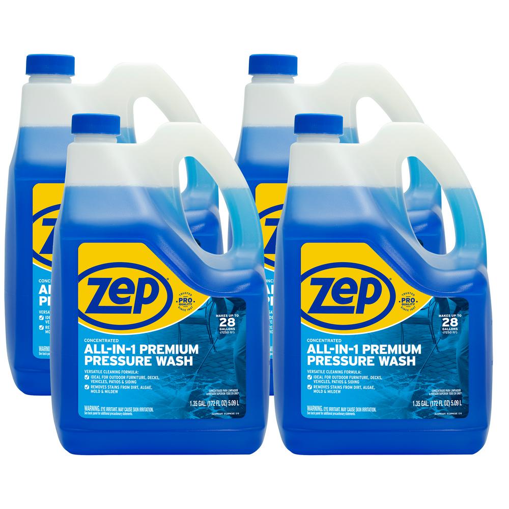 zep 1 gallon deck and fence cleaner case of 4-zudfw128