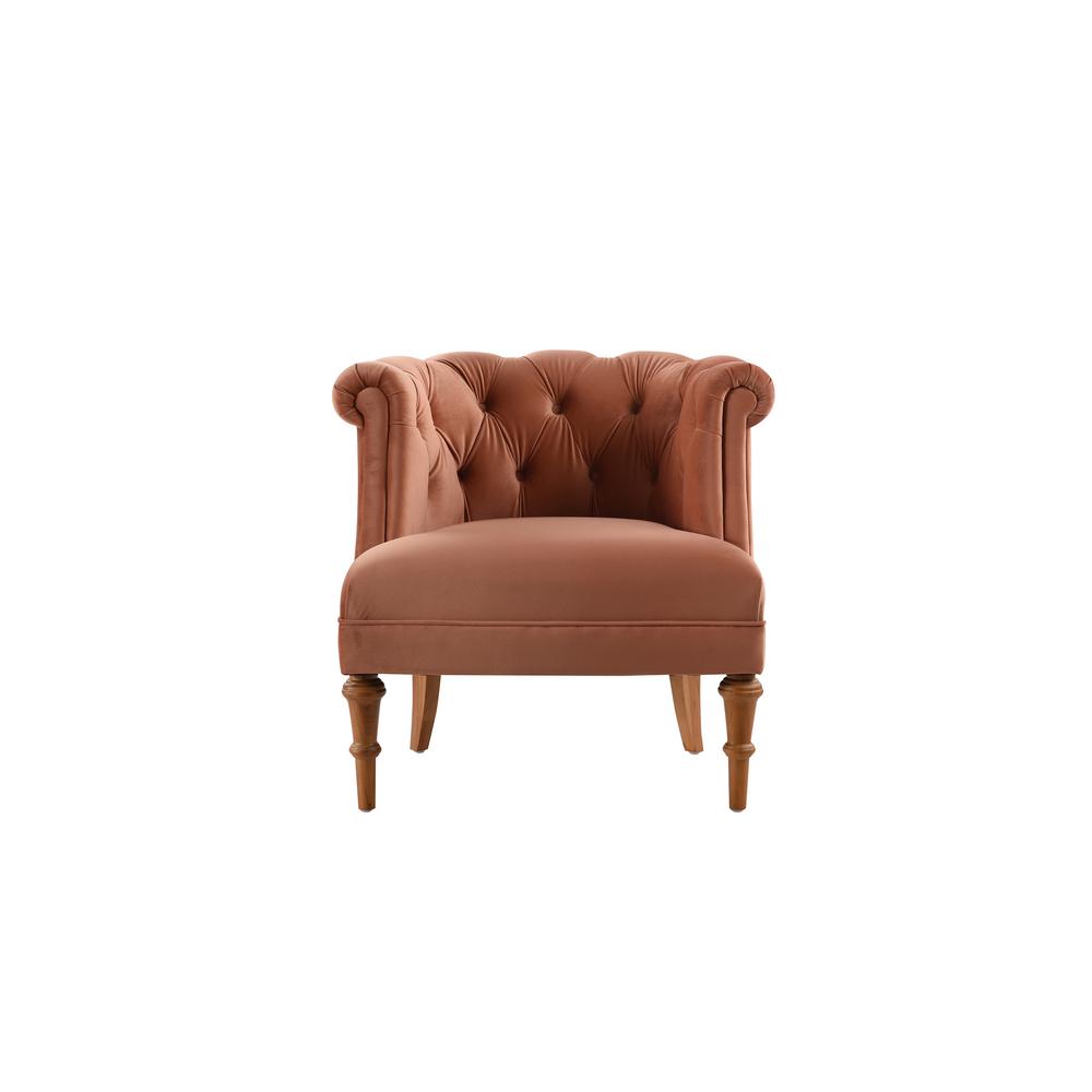 Jennifer Taylor Katherine Orange Tufted Accent Chair 2483