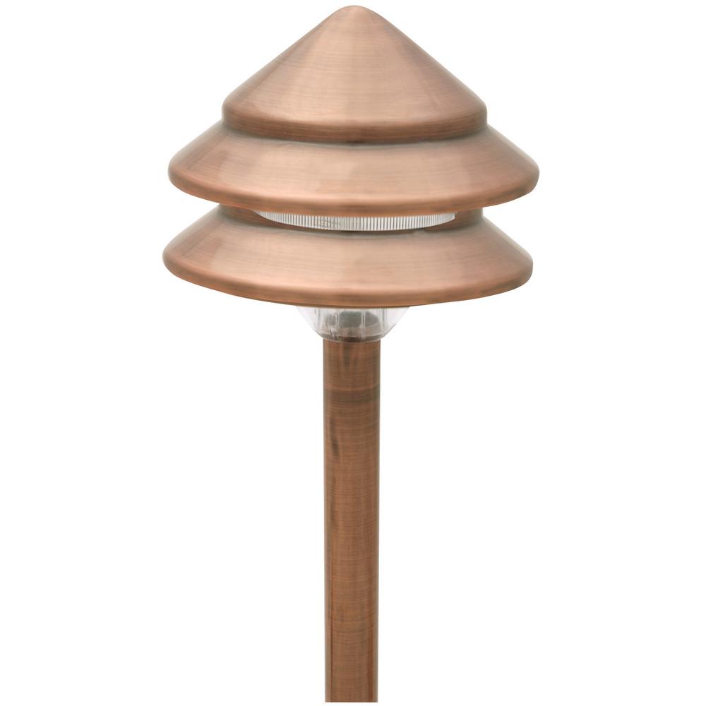 Moonrays PagodaStyle 3Tier LowVoltage 11Watt Black Metal Outdoor Landscape Path Light 95725