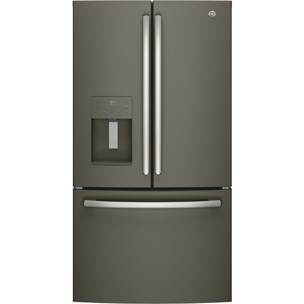 Slate Refrigerators Liances The Home Depot French Door Refrigerator Energy Star In Slate