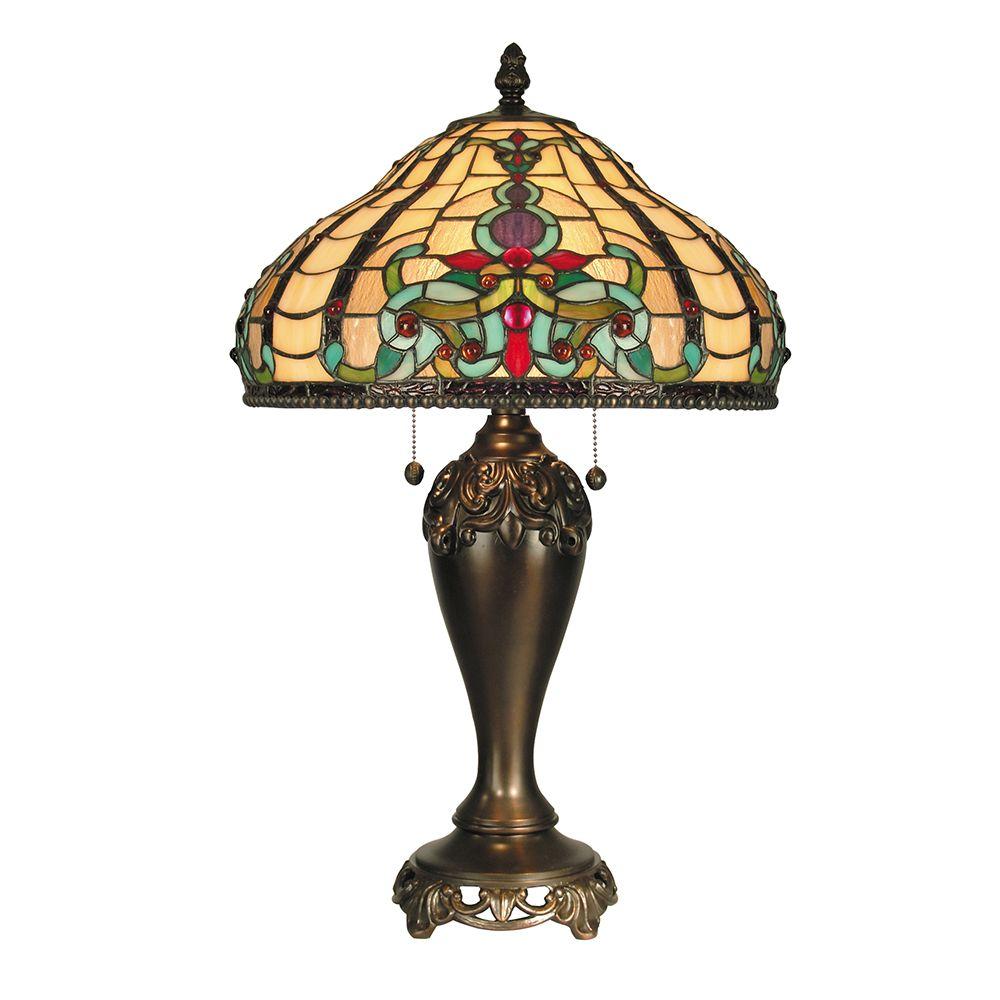 Multicolored Table Lamps The Home Depot Topaz Baroque Table Lamp