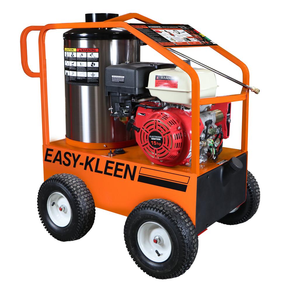 Commercial 4000 PSI 3.5 GPM Gas Driven Hot Water Pressure Washer 110