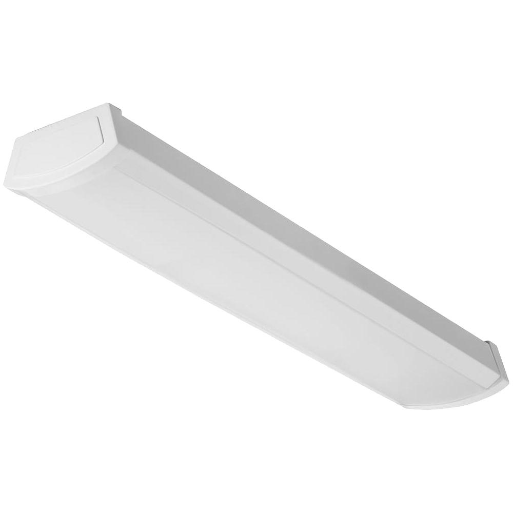 Lithonia Lighting 20-Watt White Integrated LED Flushmount ...