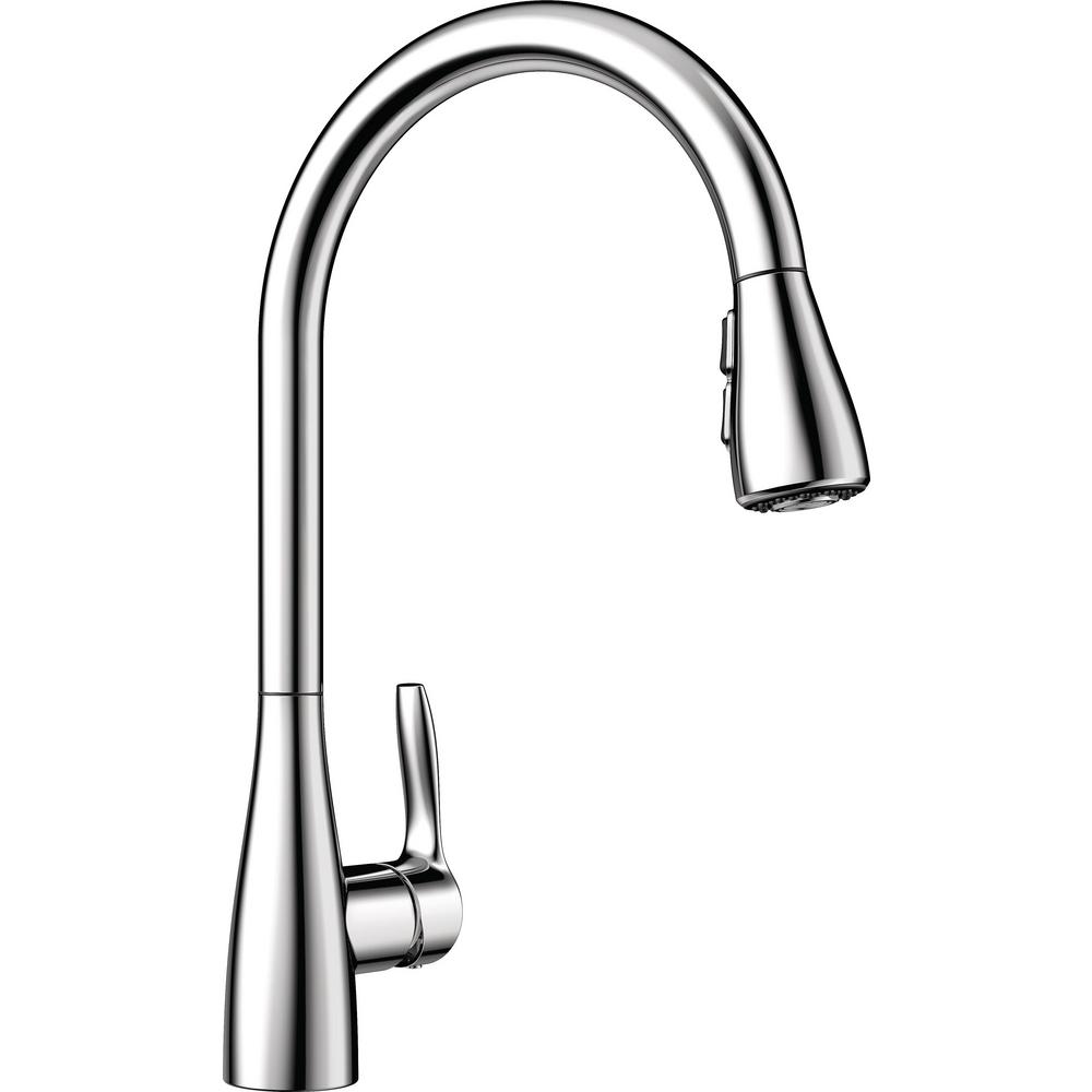 Blanco Atura Single Handle Pull Down Sprayer Kitchen Faucet In